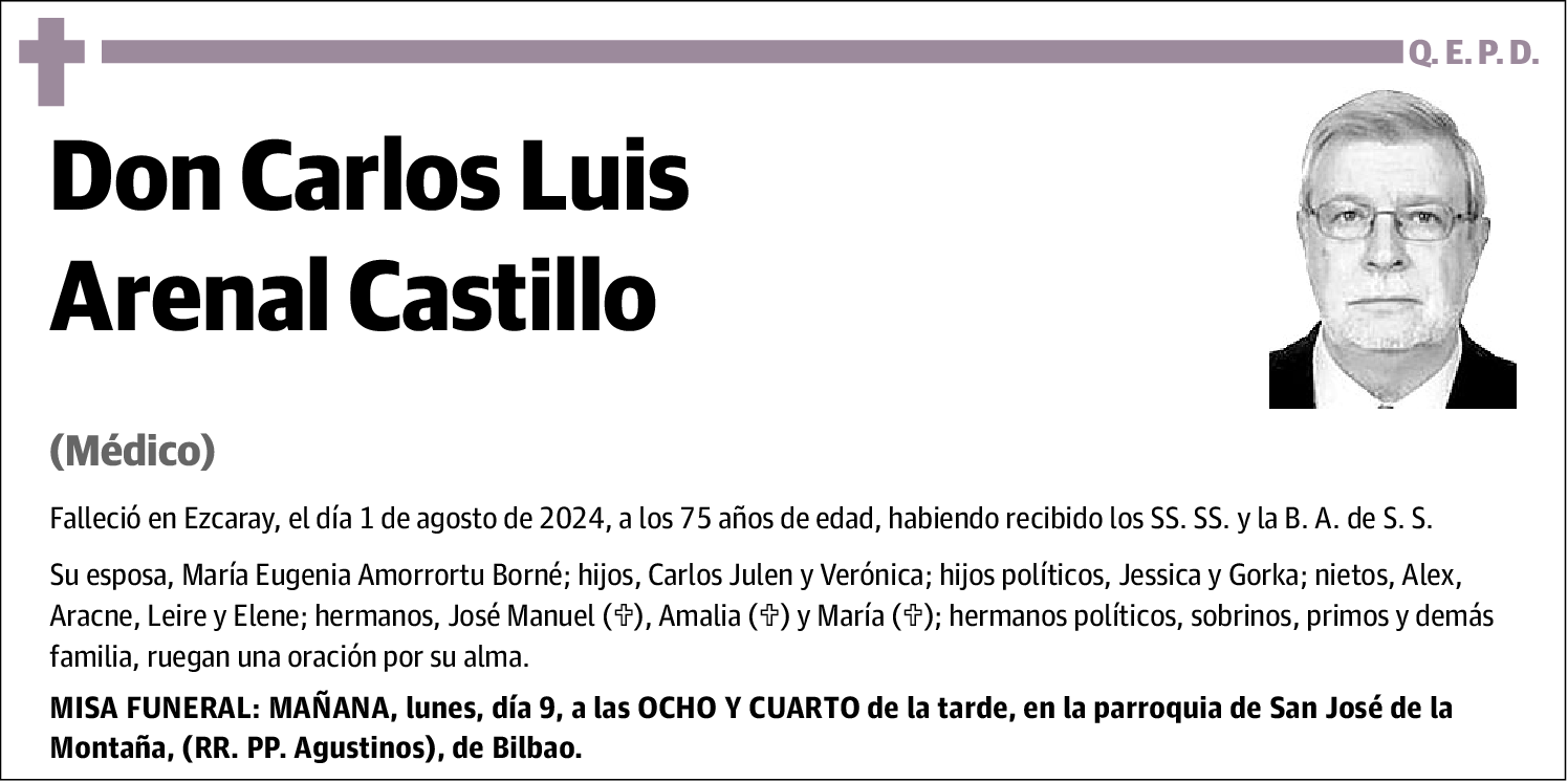 Carlos Luis Arenal Castillo