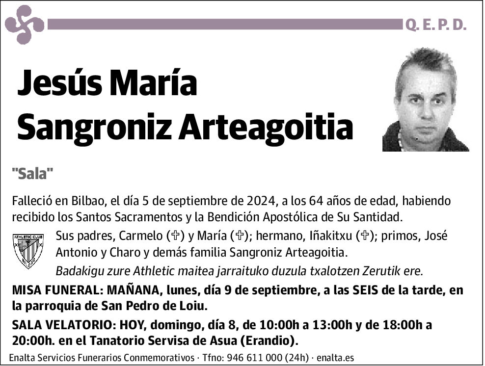 Jesús María Sangroniz Arteagoitia