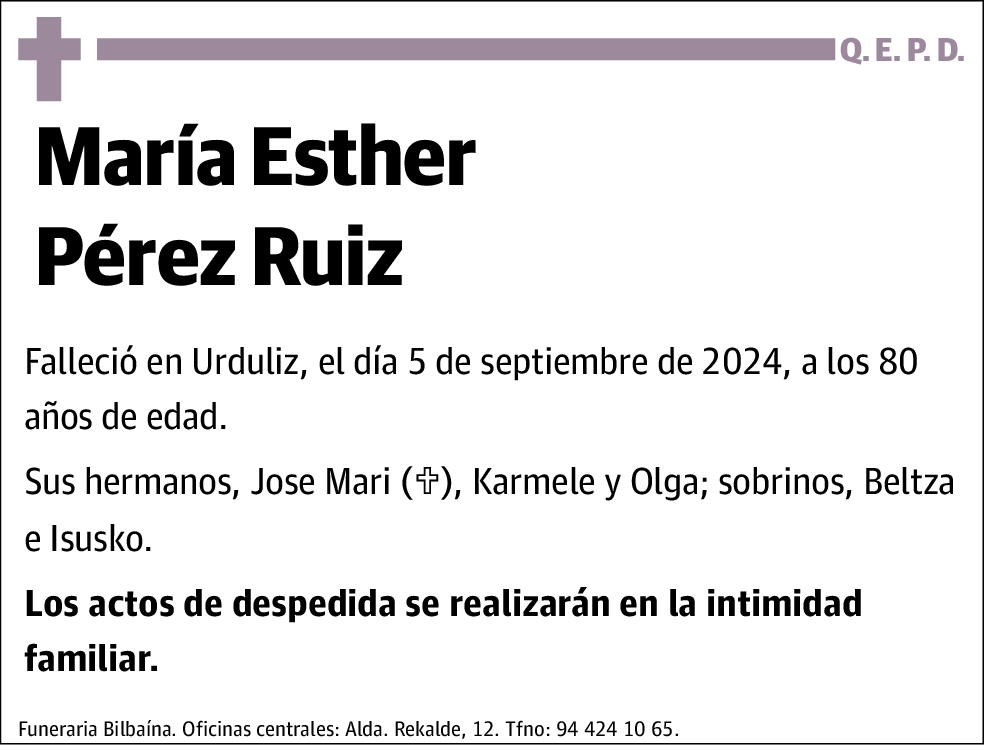 María Esther Pérez Ruiz