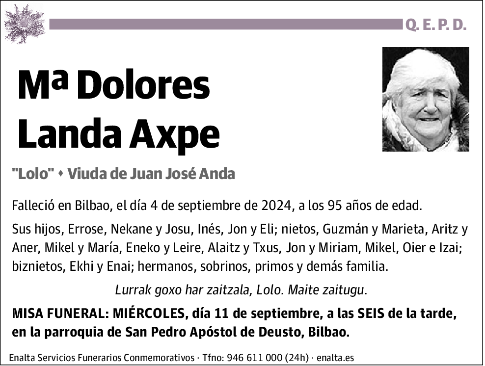 María Dolores Landa Axpe