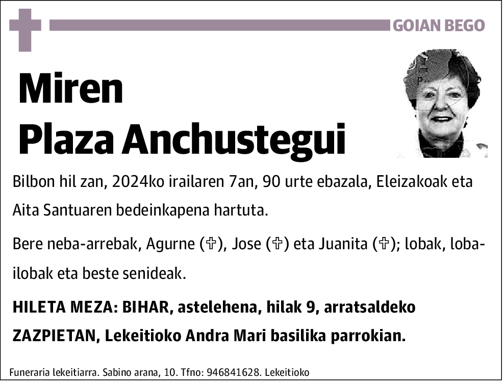 Miren Plaza Anchustegui