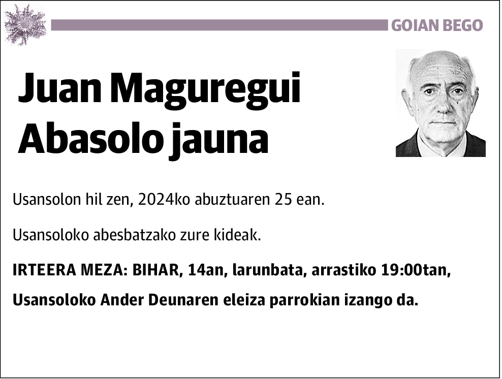 Juan Maguregui Abasolo