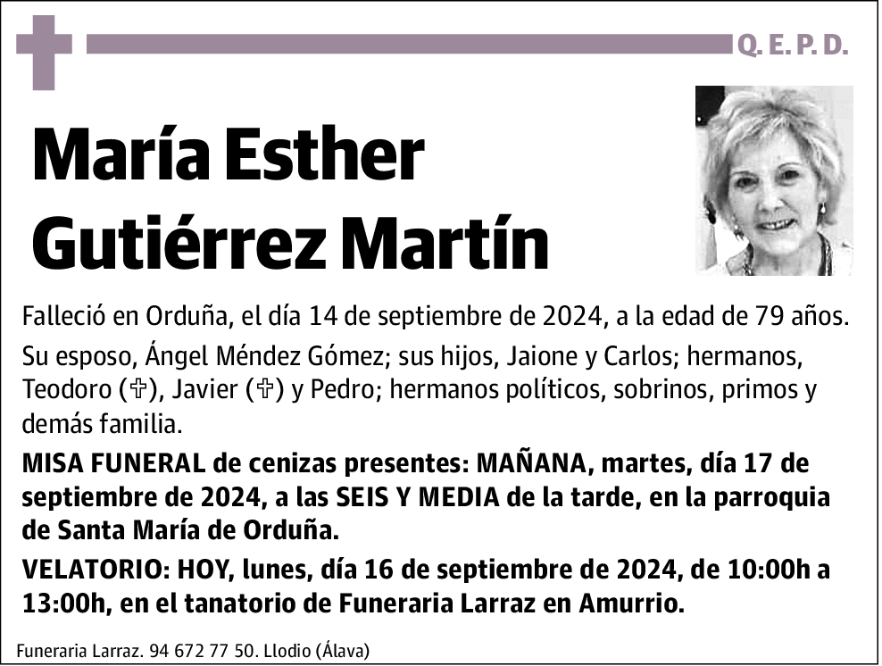 María Esther Gutiérrez Martín