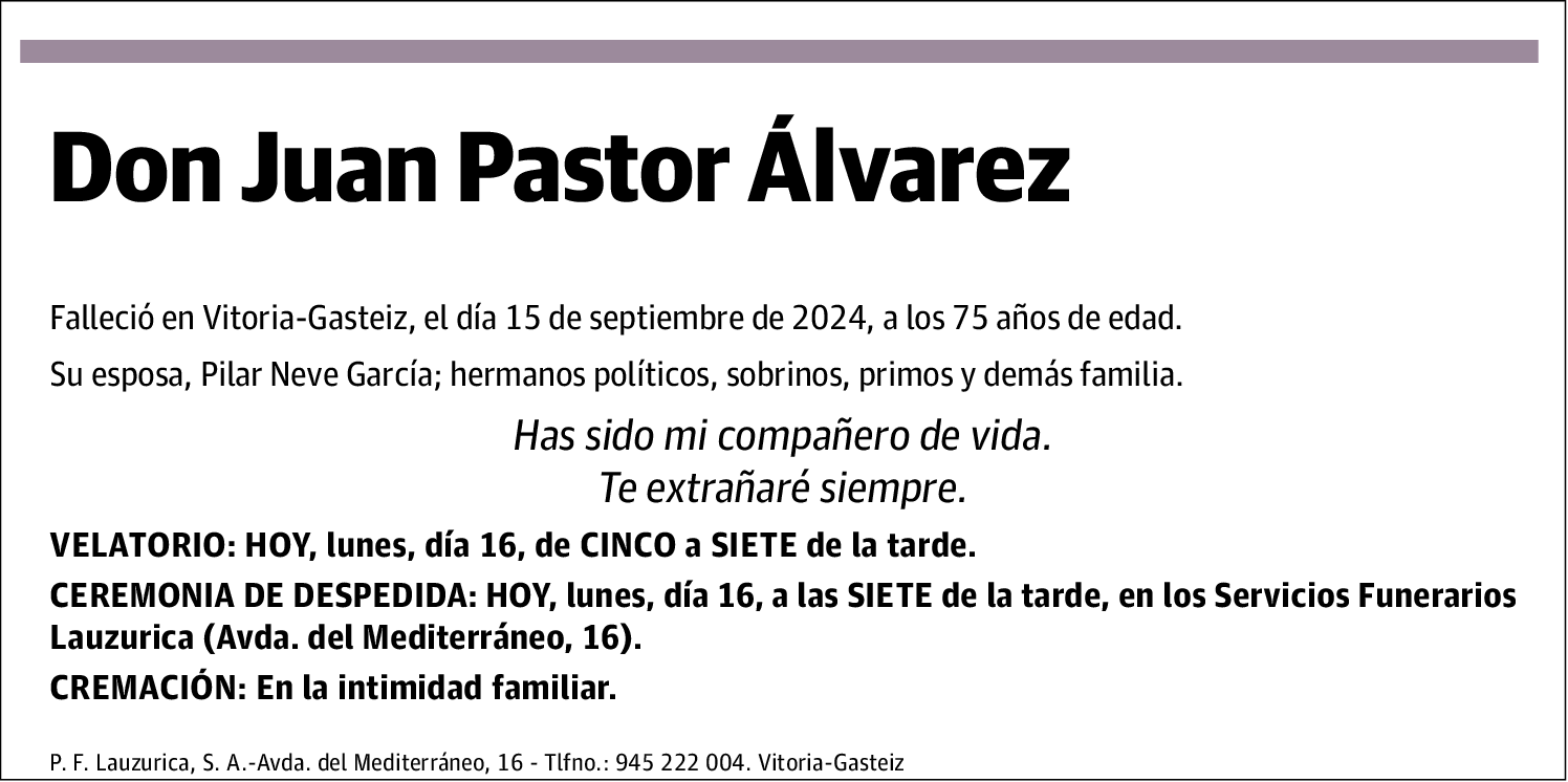 Juan Pastor Álvarez