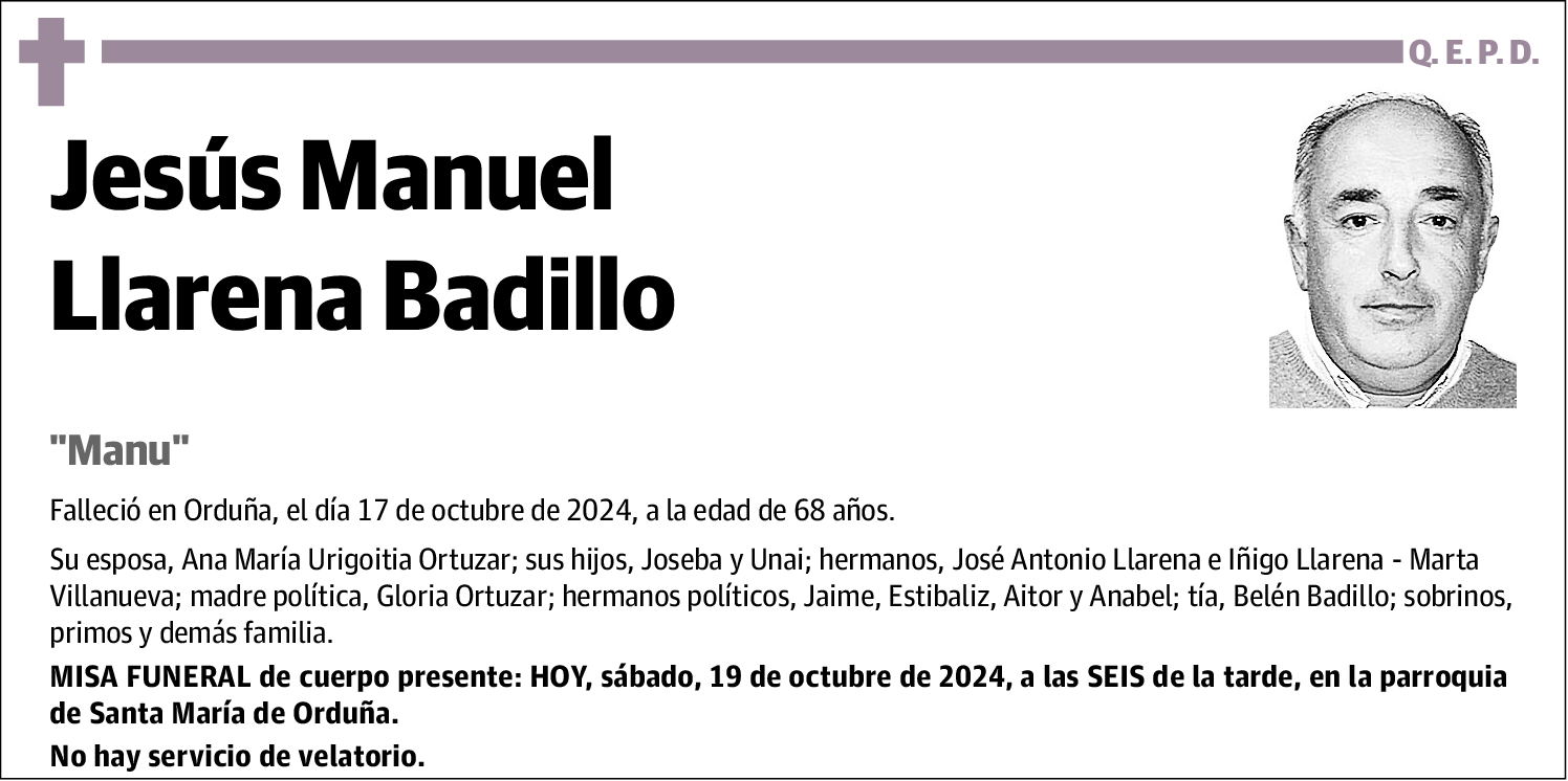 Jesús Manuel Llarena Badillo