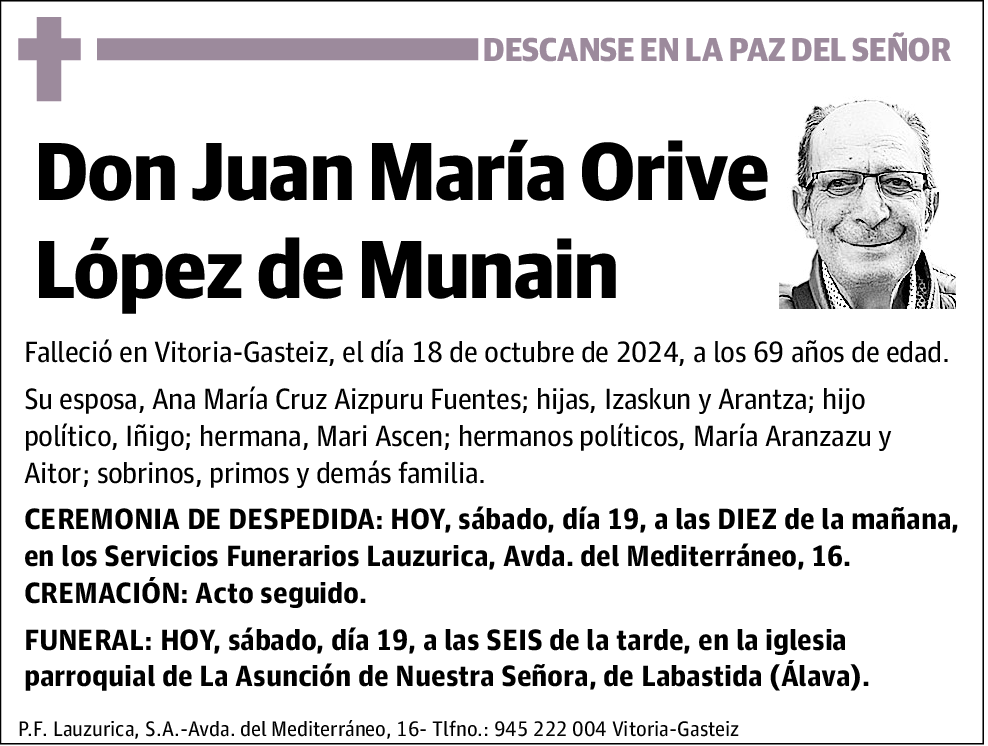 Juan María Orive López de Munain