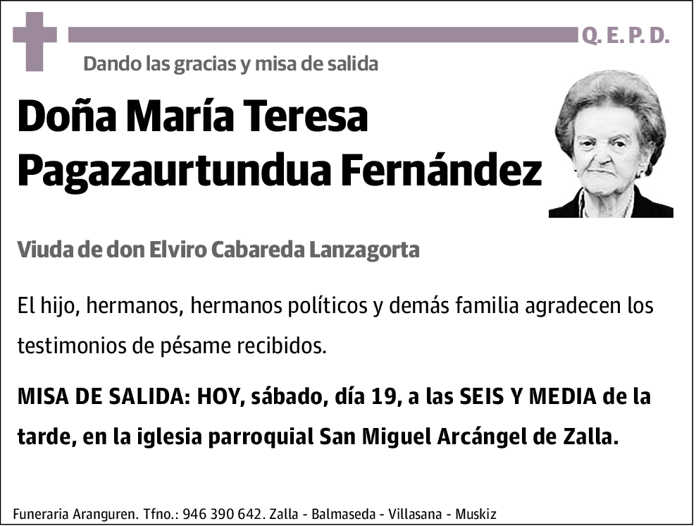 María Teresa Pagazaurtundua Fernández