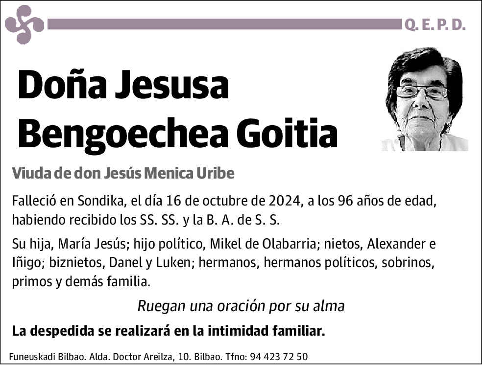 Jesusa Bengoechea Goitia