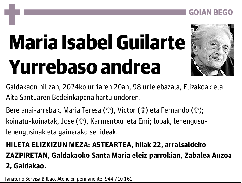 María Isabel Guilarte Yurrebaso