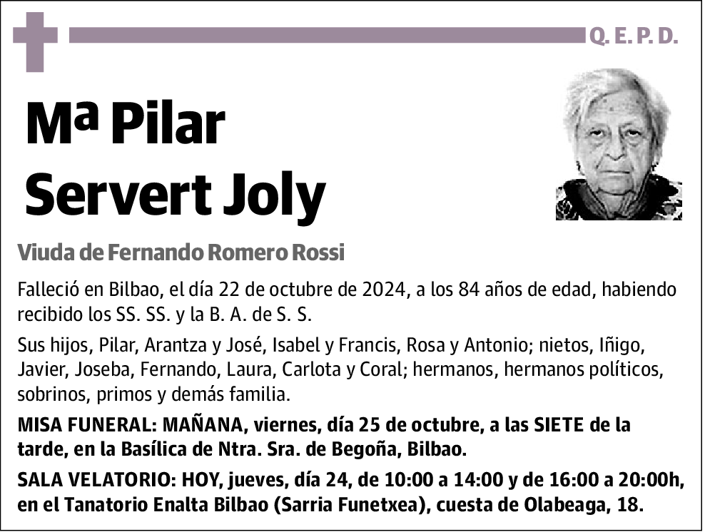 Mª Pilar Servert Joly