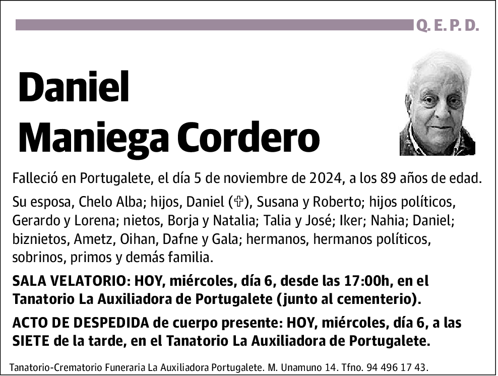Daniel Maniega Cordero