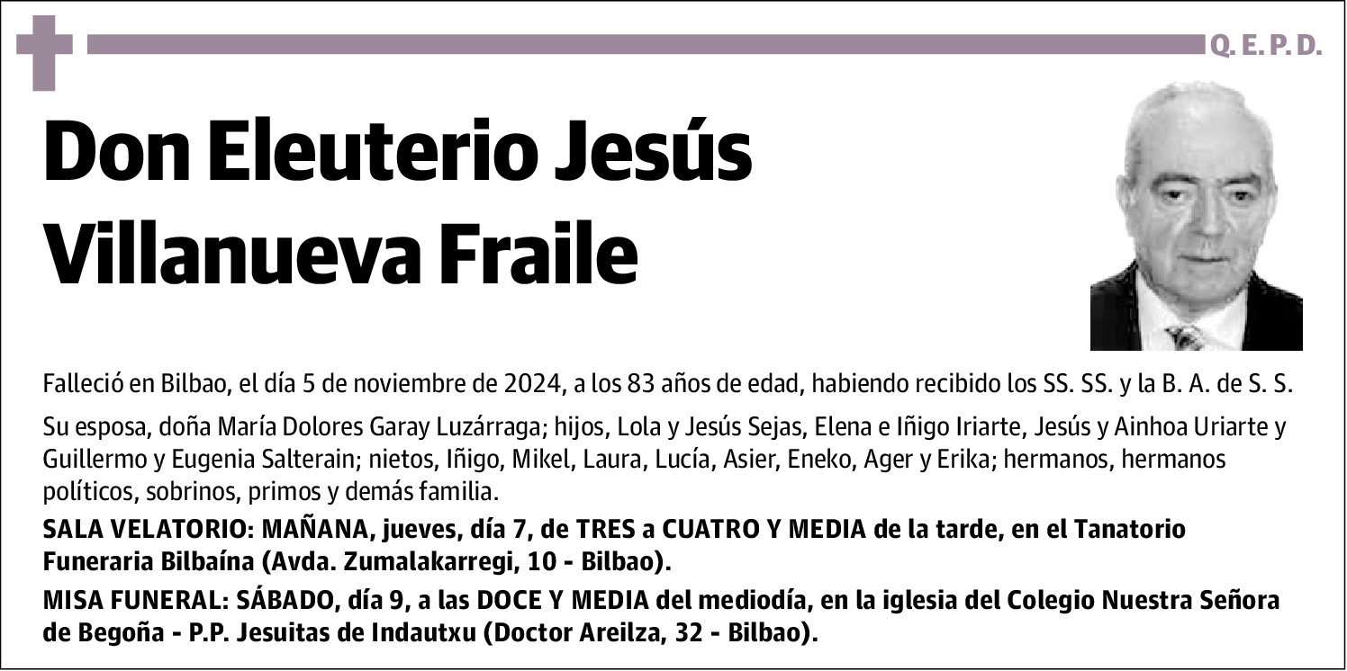 Eleuterio Jesús Villanueva Fraile