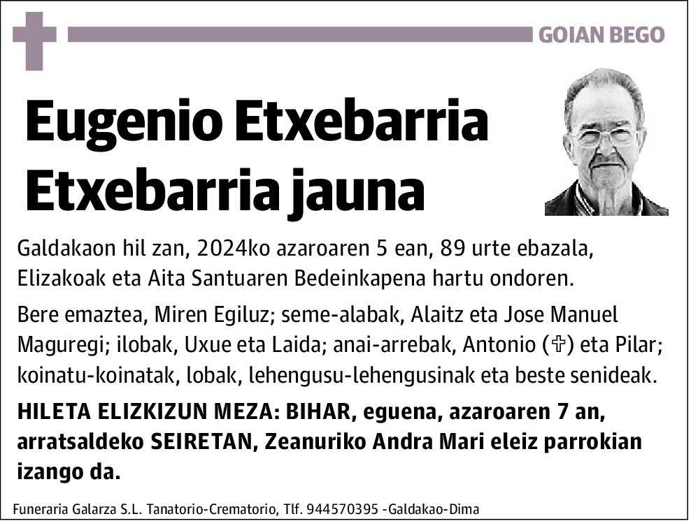 Eugenio Etxebarria Etxebarria