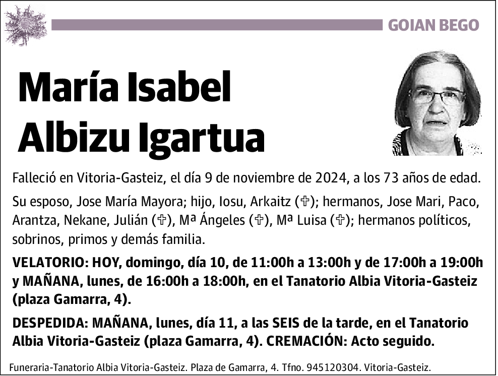 María Isabel Albizu Igartua