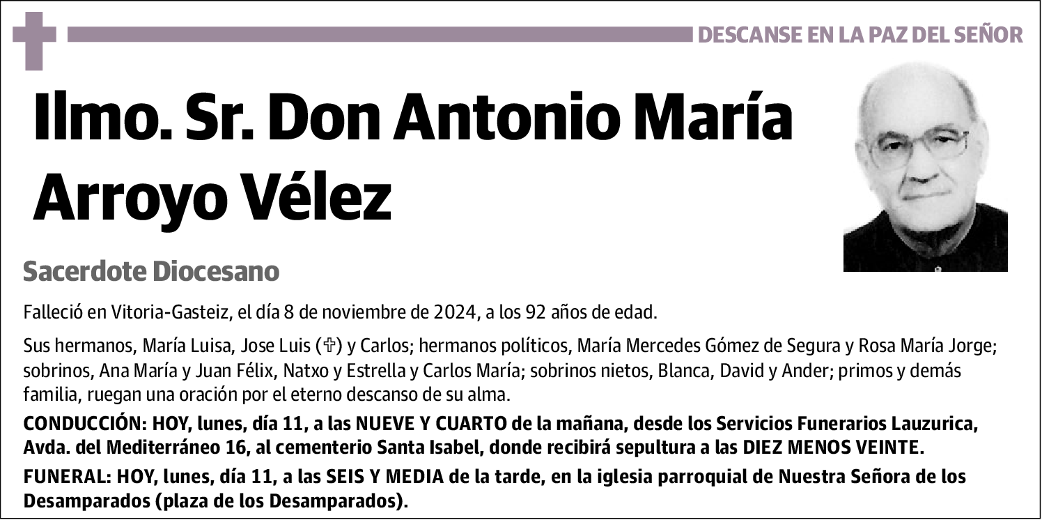 Antonio María Arroyo Vélez