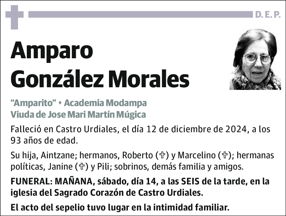 GONZÁLEZ MORALES,AMPARO