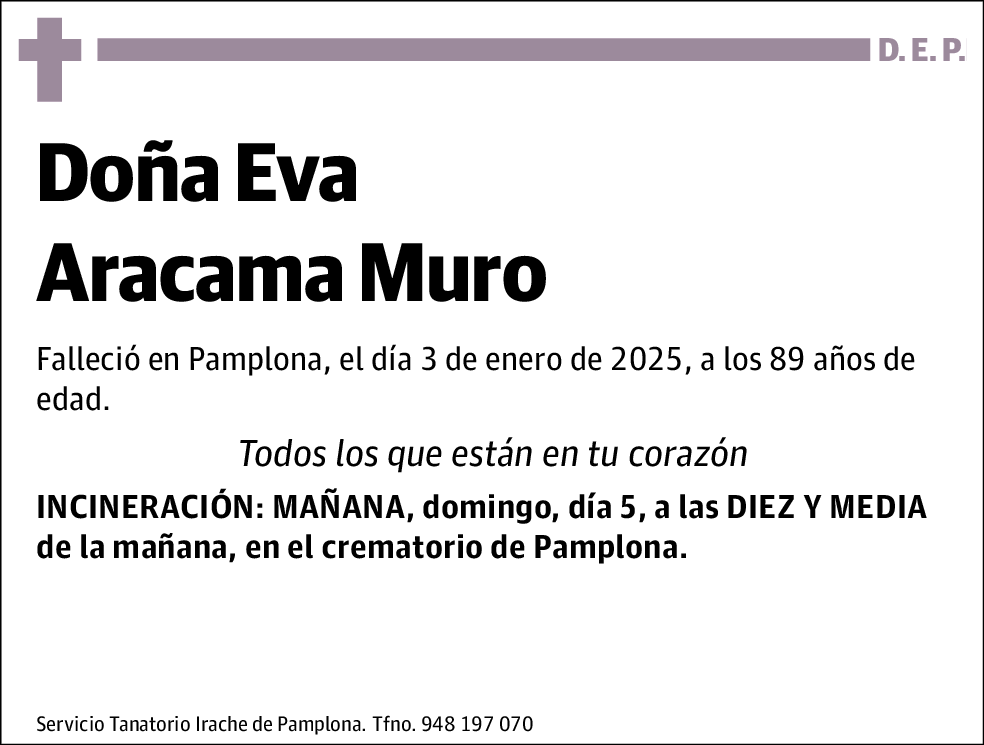 Eva Aracama Muro