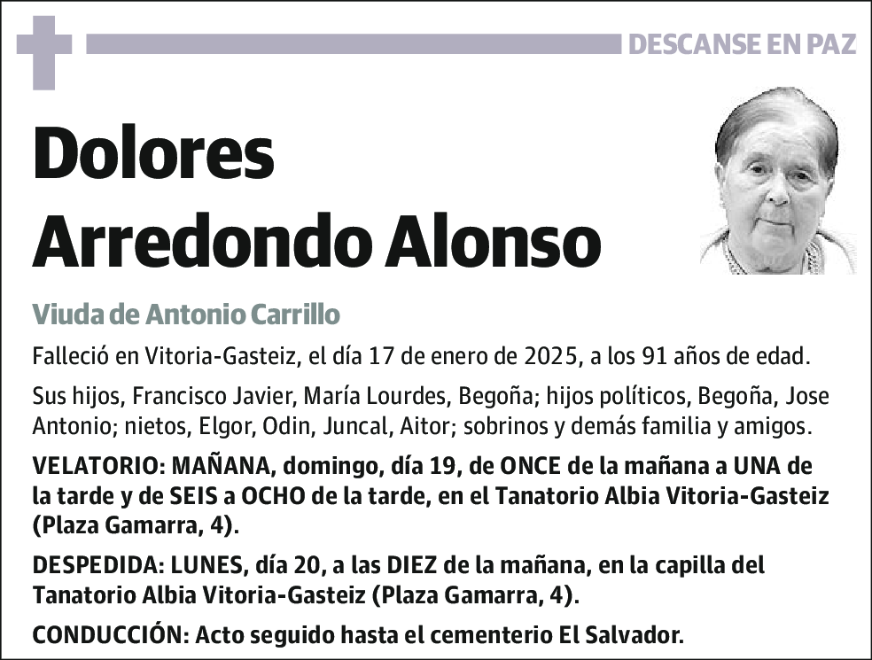 Dolores Arredondo Alonso