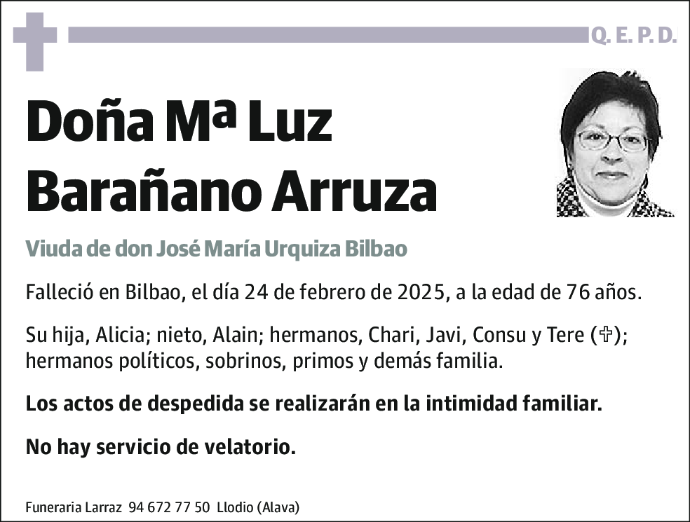 Maria Luz Barañano Arruza