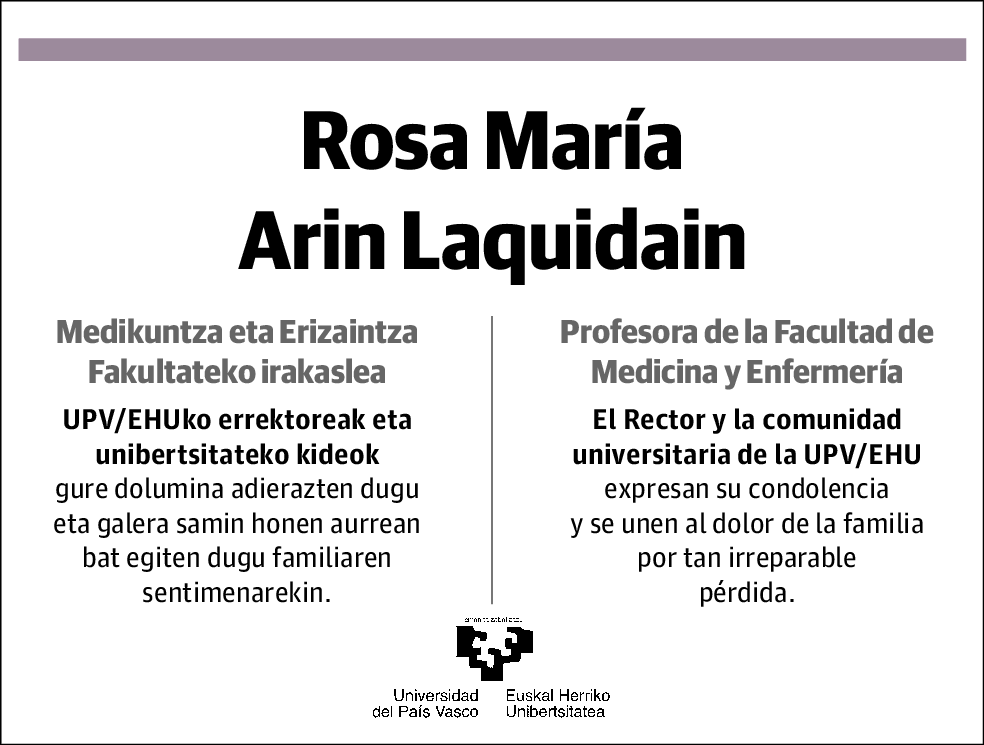 Rosa María Arin Laquidain