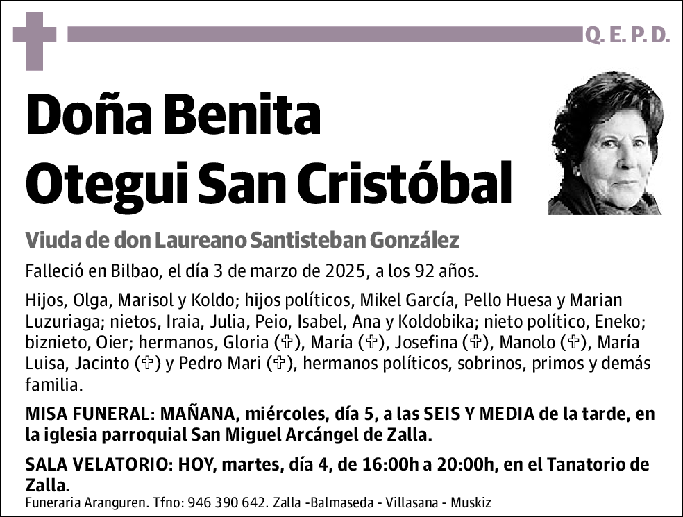 Benita Otegui San Cristobal