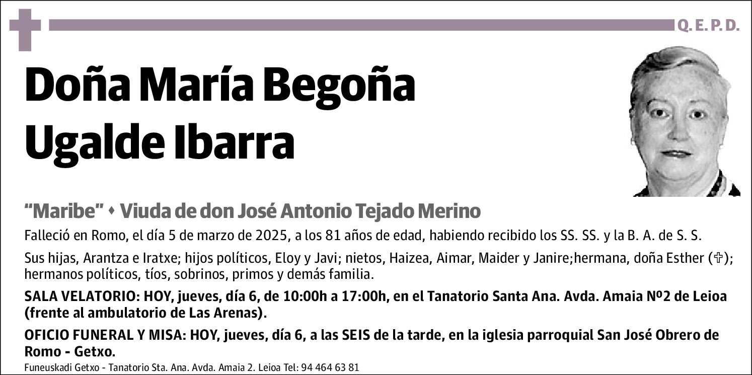 María Begoña Ugalde Ibarra