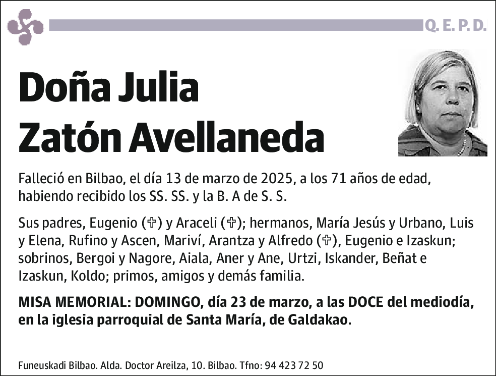 Julia Zaton Avellaneda