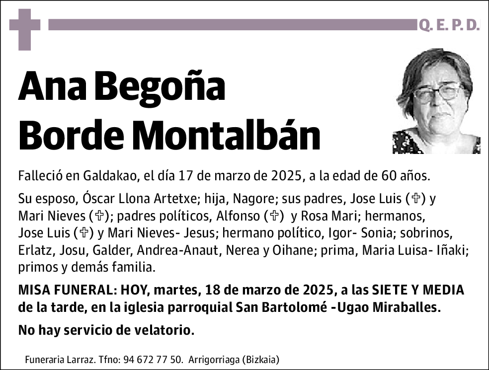 Ana Begoña Borde Montalbán