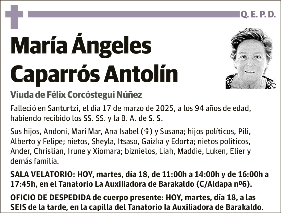 María Ángeles Caparrós Antolín