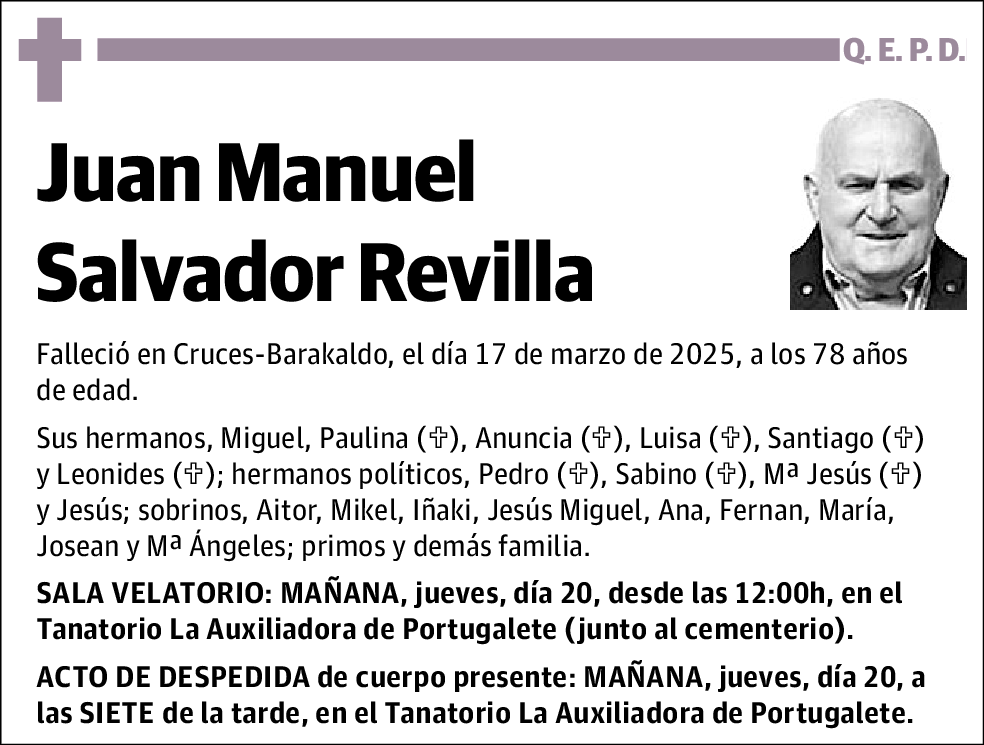 Juan Manuel Salvador Revilla