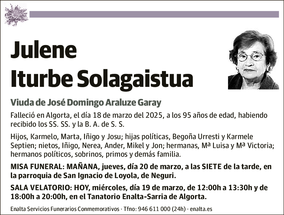 Julene Iturbe Solagaistua