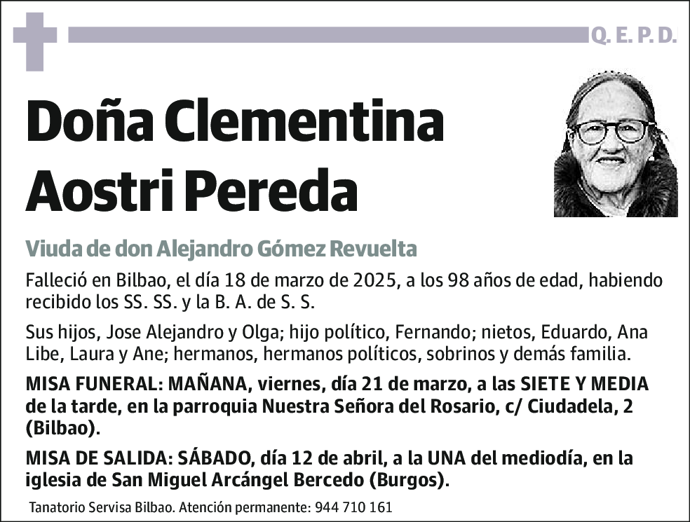 Clementina Aostri Pereda