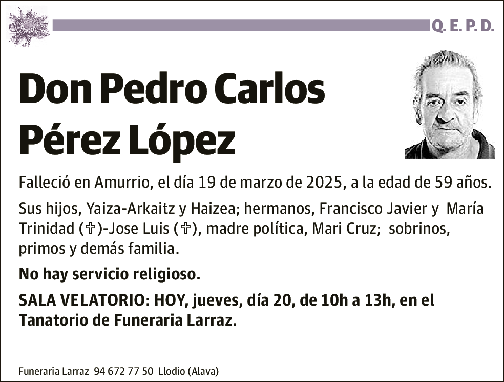 Pedro Carlos Pérez López