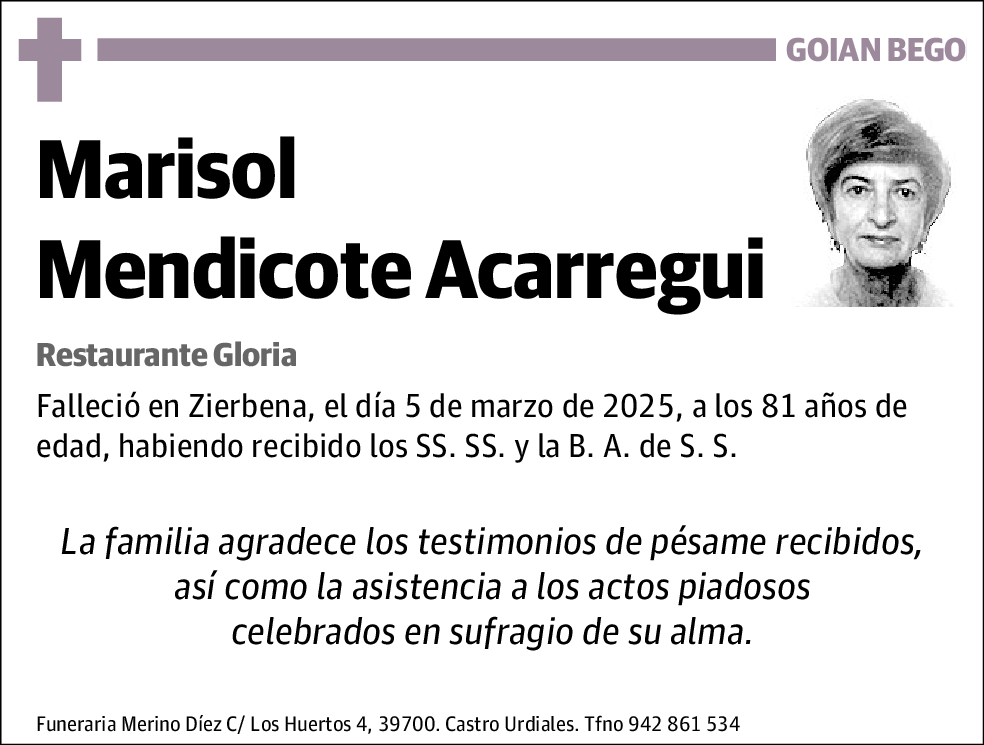 Marisol Mendicote Acarregui