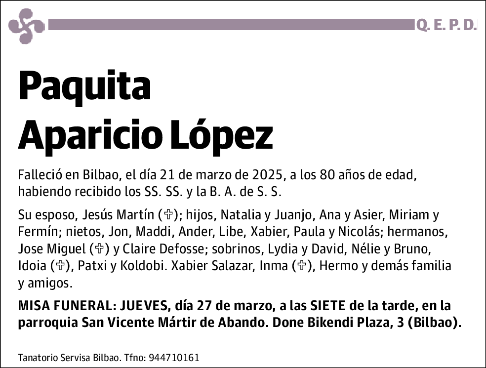 Paquita Aparicio López