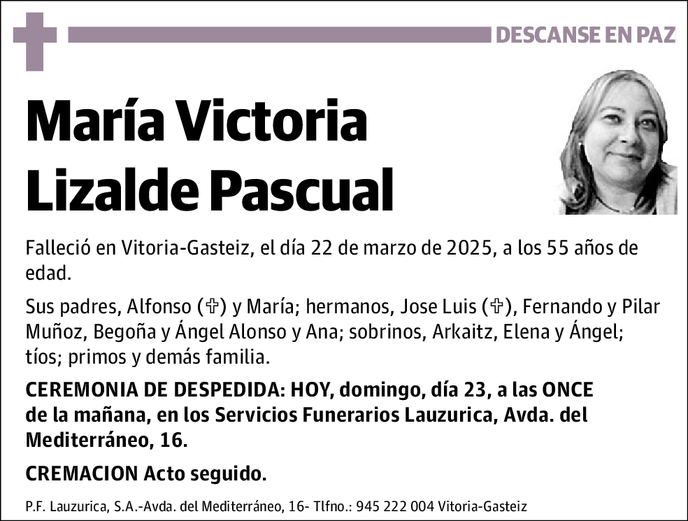 Maria Victoria Lizalde Pascual