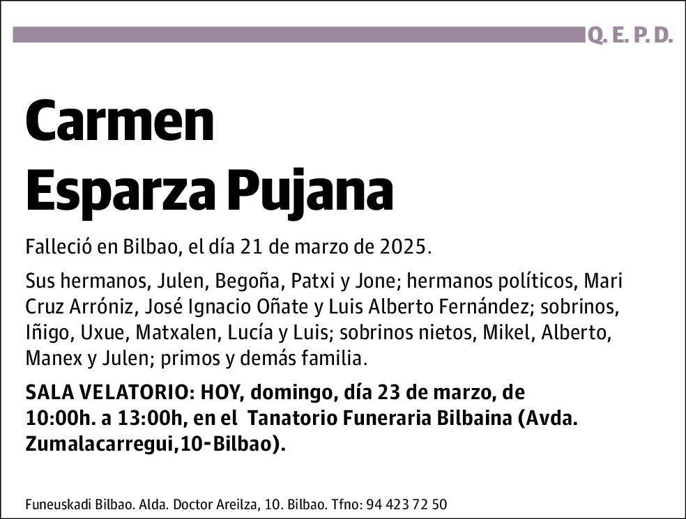 Carmen Esparza Pujana