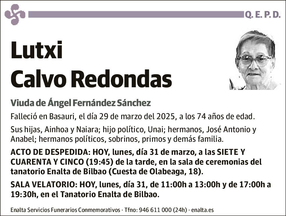 Lutxi Calvo Redondas