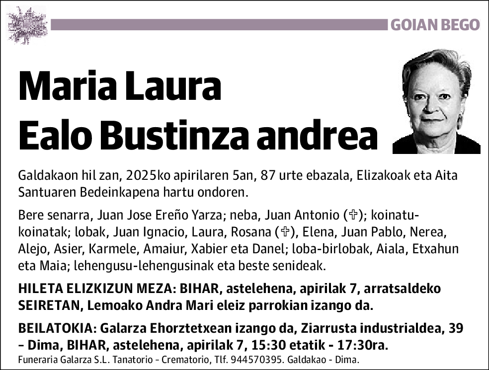 Maria Laura Ealo Bustinza
