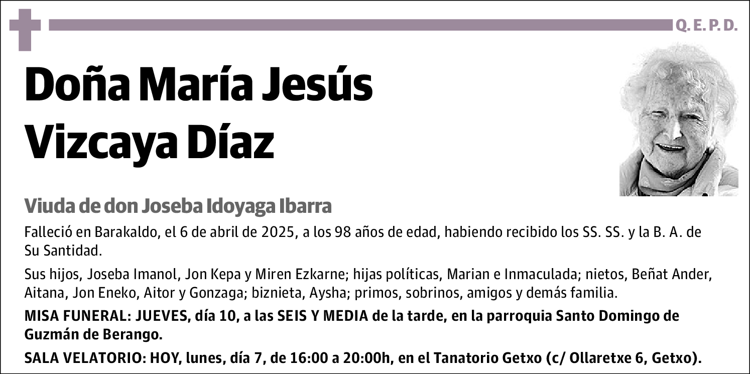 María Jesús Vizcaya Díaz