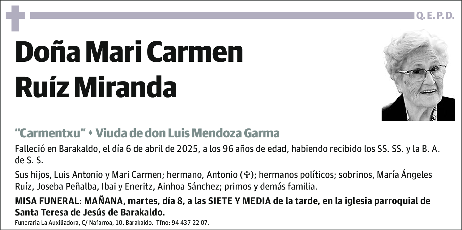 Mari Carmen Ruíz Mirandaruíz Miranda