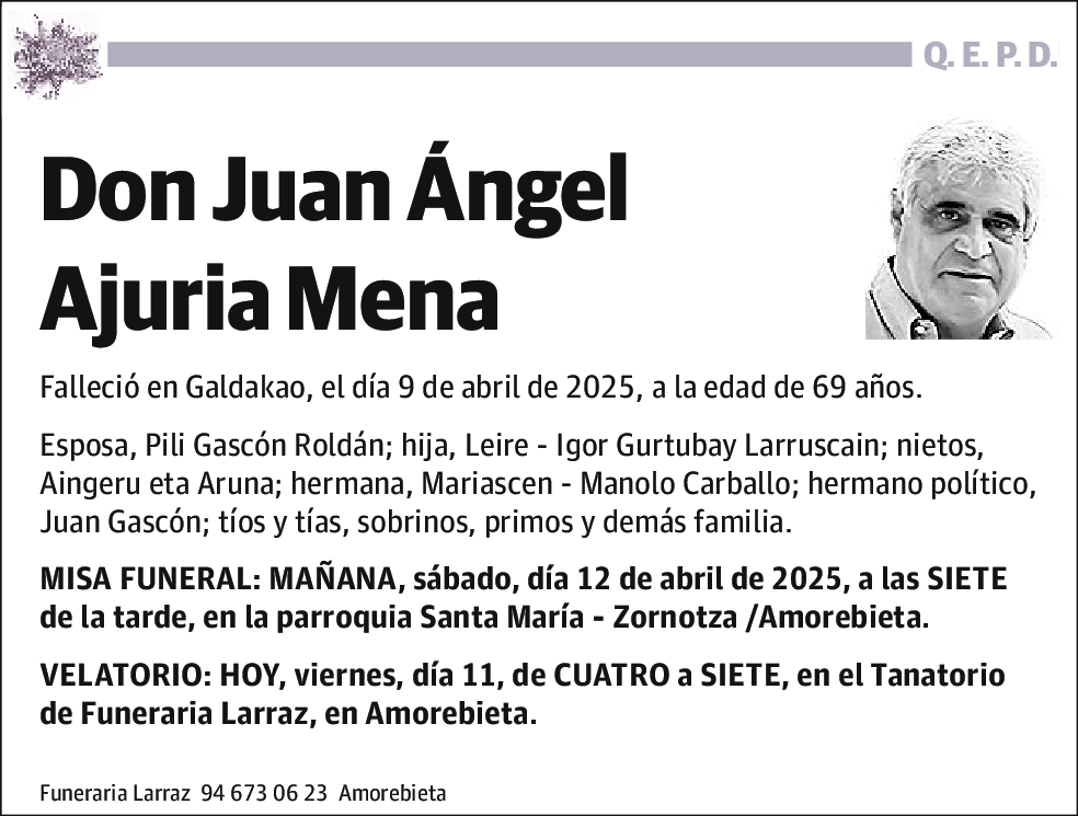 Juan Ángel Ajuria Mena