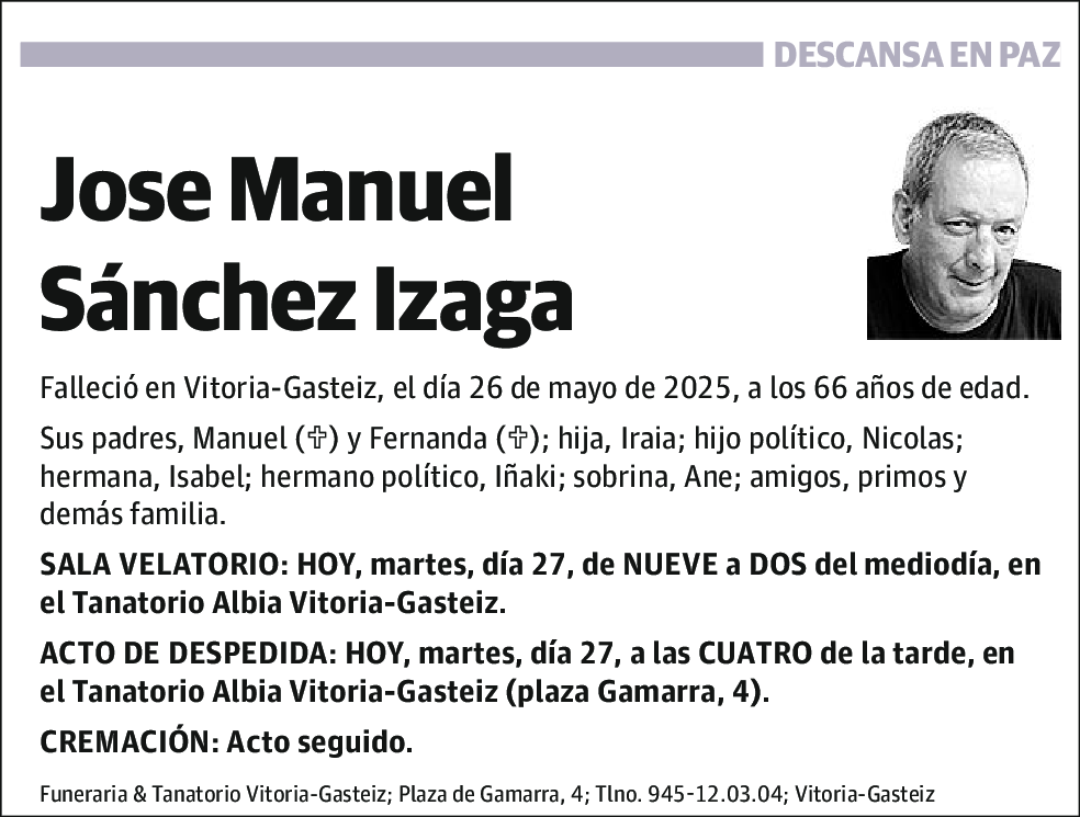 Jose Manuel Sánchez Izaga