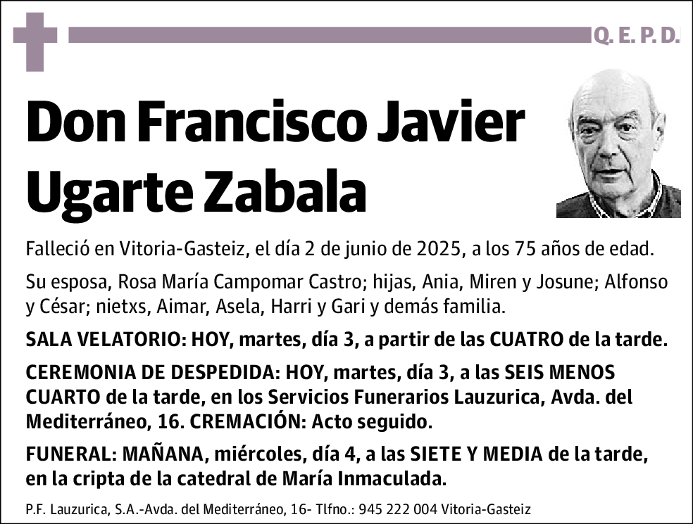 Francisco Javier Ugarte Zabala