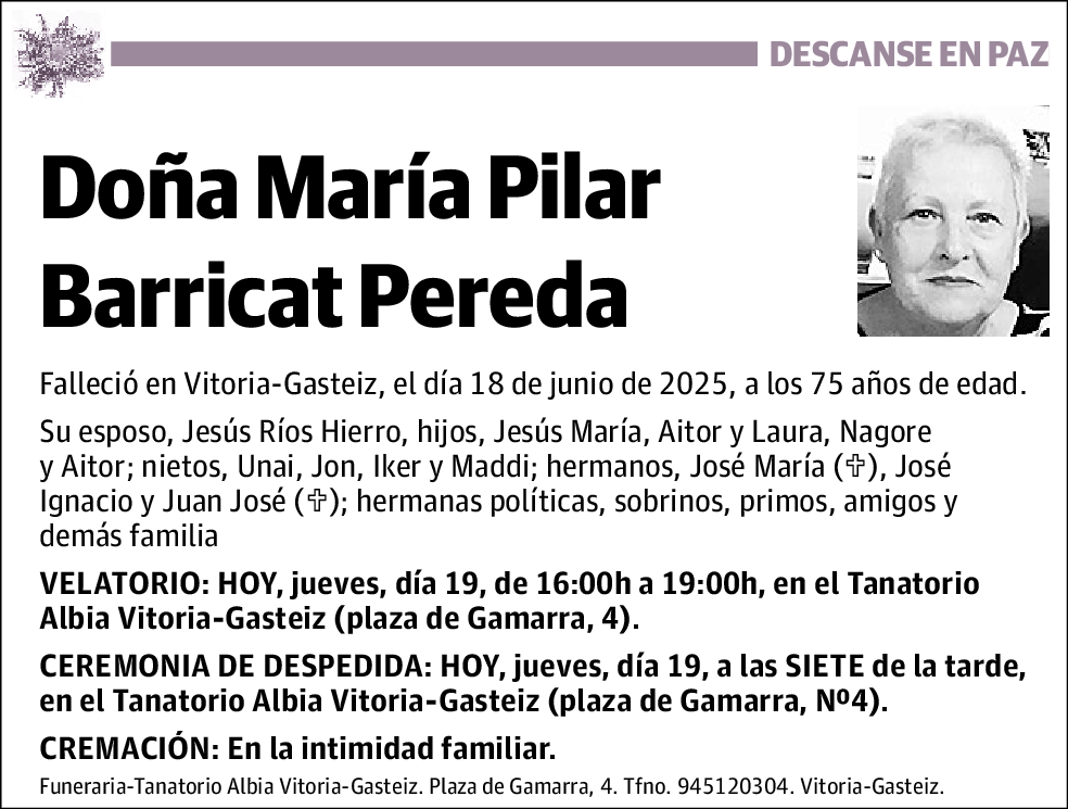 María Pilar Barricat Pereda