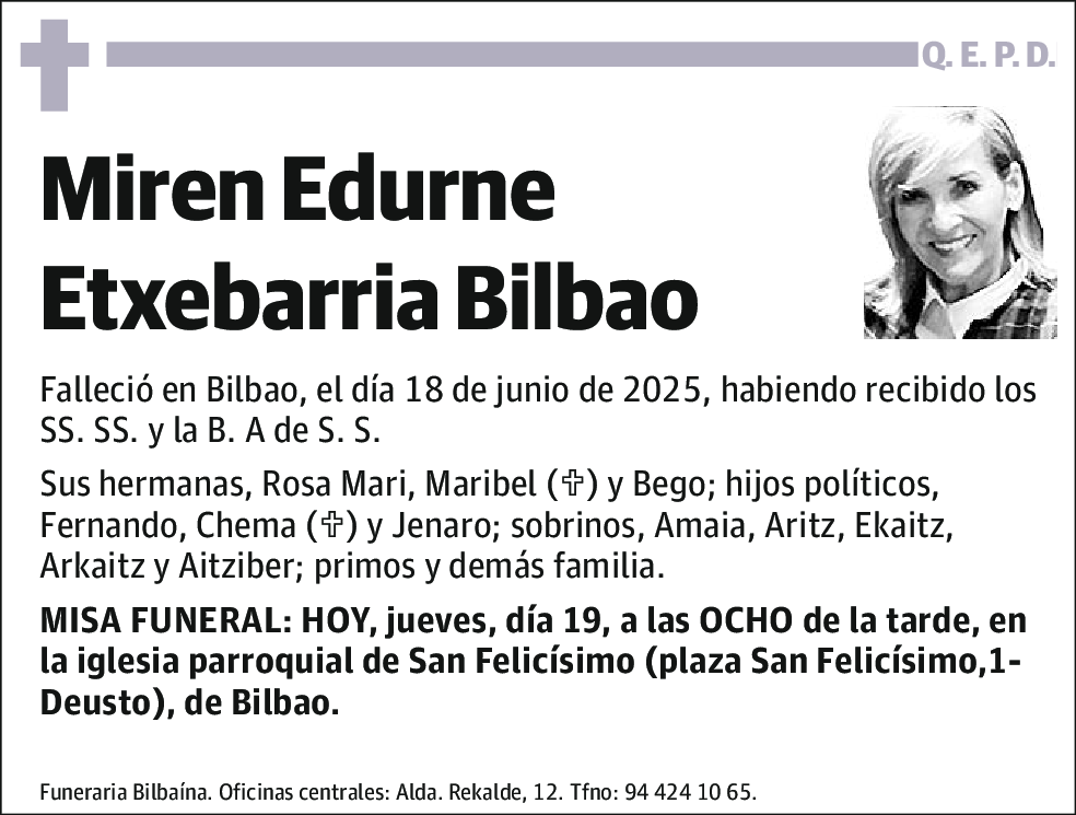 Miren Edurne Etxebarria Bilbao