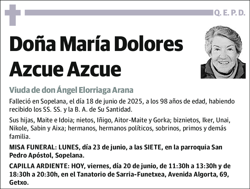 María Dolores Azcue Azcue
