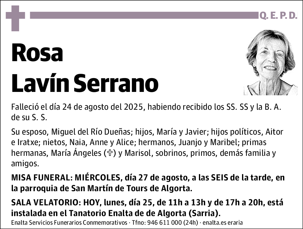 Rosa Lavín Serrano