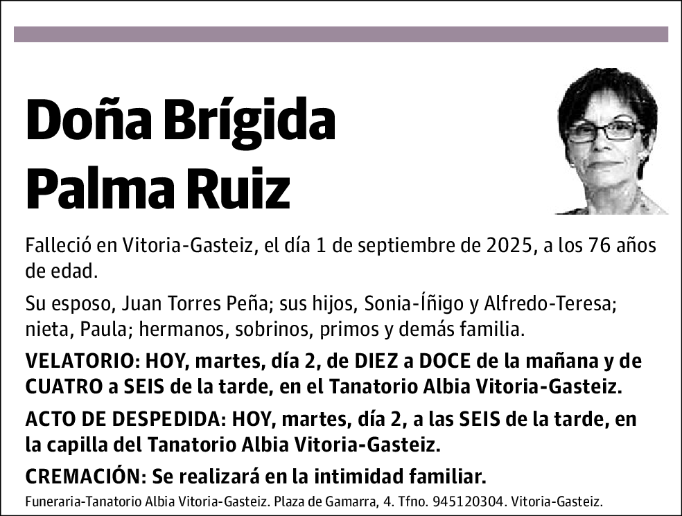 Brígida Palma Ruiz