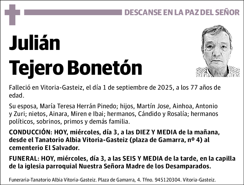 Julián Tejero Bonetón